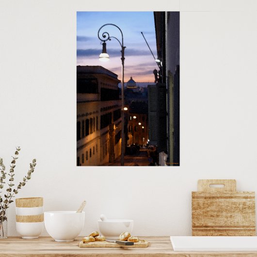 ローマの夕日 ポスター (キッチン)