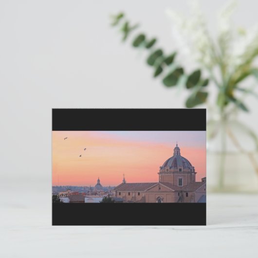 ローマの夕日 ポストカード (スタンド正面)