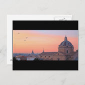 ローマの夕日 ポストカード (正面/裏面)