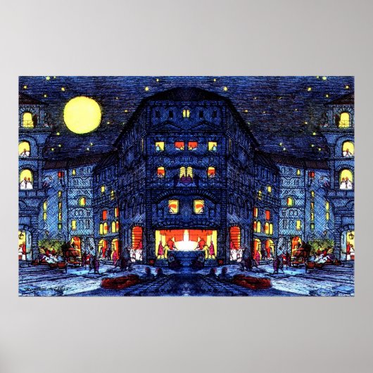 ローマの夜 – ポスター (正面)