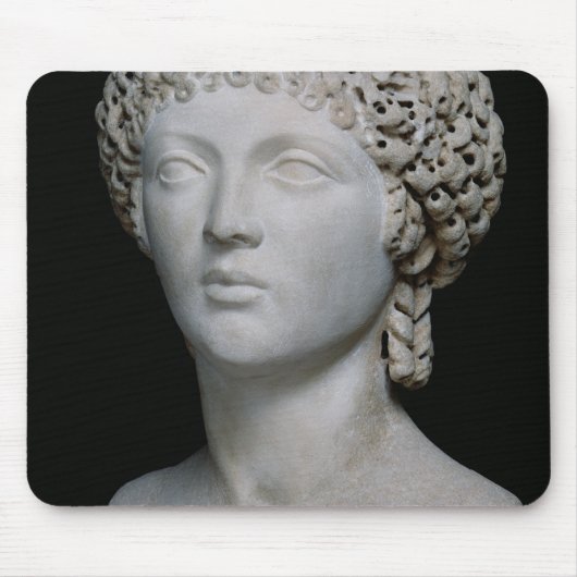 ローマの女性のバスト、多分Poppaea マウスパッド (正面)