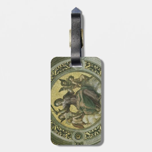 ローマの女神の正義と天使バイラファエル ラゲッジタグ (裏面縦)