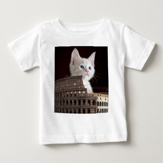 ローマの子猫 ベビーTシャツ (正面)