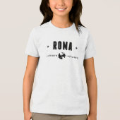 ローマの座標と地球と星 トライブレンドＴシャツ (正面)