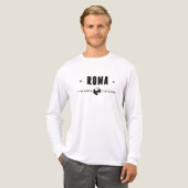 ローマの座標と地球と星 トライブレンドＴシャツ (正面全体)