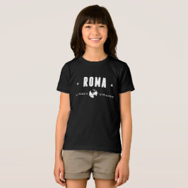 ローマの座標 白い地球儀 トライブレンドＴシャツ