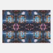 ローマの廃墟にキスをする夫婦 ラッピングペーパーシート (正面3)