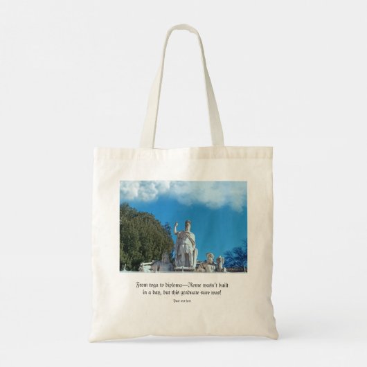 ローマの建築と彫像のパーソナライズされた彫刻 トートバッグ (裏面)