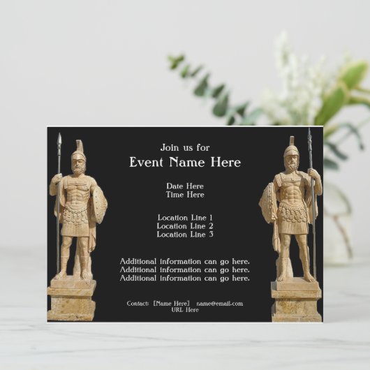 ローマの彫像 招待状 (スタンド正面)