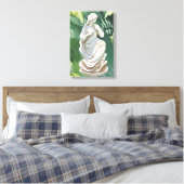 ローマの彫像｜水彩植物画 キャンバスプリント (インサイチュ (寝室))