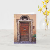ローマの戸口のメッセージカード カード (黄色い花)