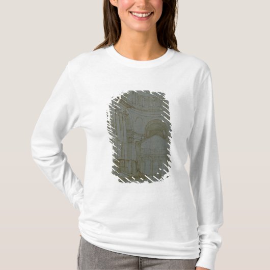 ローマの新しいセントピーターの眺め Tシャツ (正面)