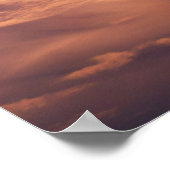 ローマの日没における教会のシルエット ポスター (角)