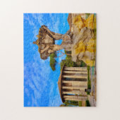 ローマの旧ローマ寺院。 ジグソーパズル (縦)