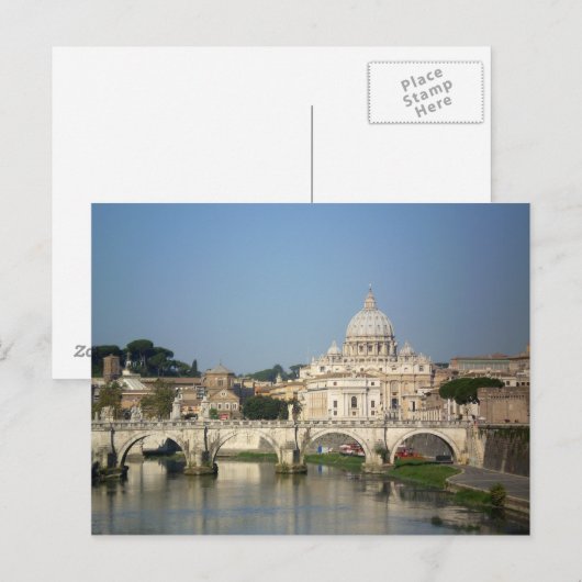 ローマの朝 ポストカード (正面/裏面)