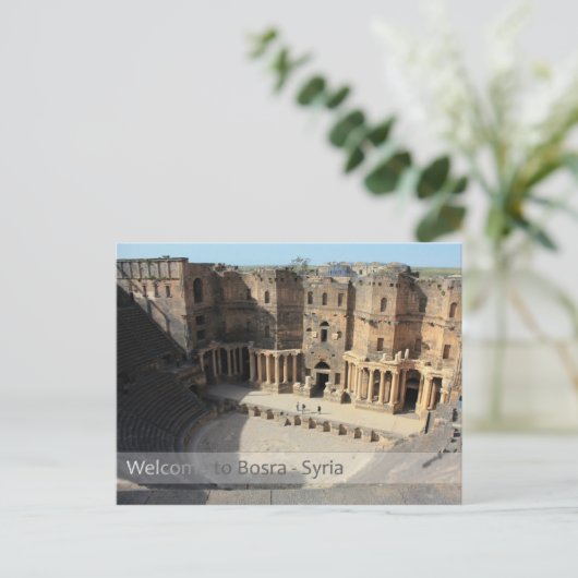 ローマの演劇ステージボスラ(シリア) ポストカード (スタンド正面)