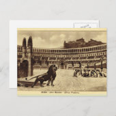 ローマの画家の印象、獅子とクリスチャン ポストカード (正面/裏面)