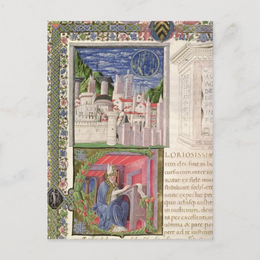 ローマの神の都としての見解 ポストカード (正面)