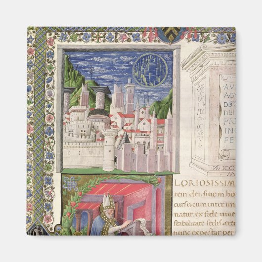 ローマの神の都としての見解 マグネット (正面)