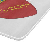 ローマの紋章(SPQR) （ローマ、イタリア） カッティングボード (角)