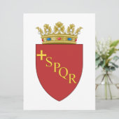 ローマの紋章(SPQR) (ローマ、イタリア) カード (スタンド正面)
