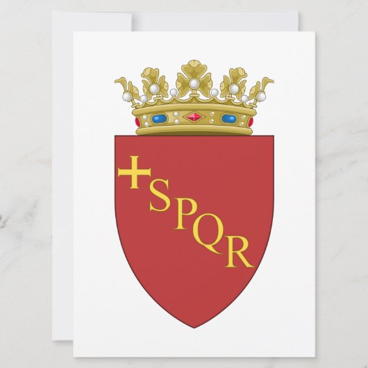 ローマの紋章(SPQR) (ローマ、イタリア) カード (正面)