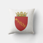 ローマの紋章(SPQR) (ローマ、イタリア) クッション (裏面)