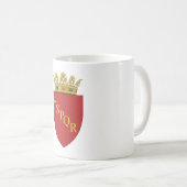 ローマの紋章(SPQR) (ローマ、イタリア) コーヒーマグカップ (正面右)