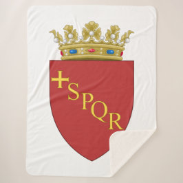 ローマの紋章(SPQR) (ローマ、イタリア) シェルパブランケット