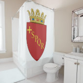 ローマの紋章(SPQR) （ローマ、イタリア） シャワーカーテン (インサイチュ)