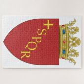 ローマの紋章(SPQR) （ローマ、イタリア） ジグソーパズル (横)