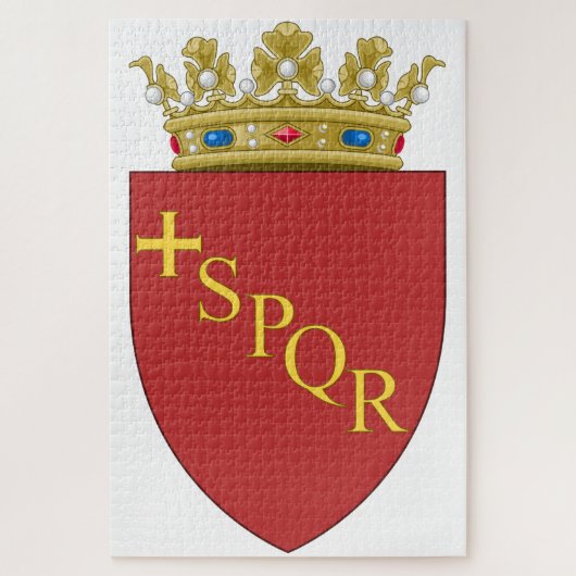 ローマの紋章(SPQR) （ローマ、イタリア） ジグソーパズル (縦)