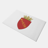 ローマの紋章(SPQR) (ローマ、イタリア) ドアマット (アングル)