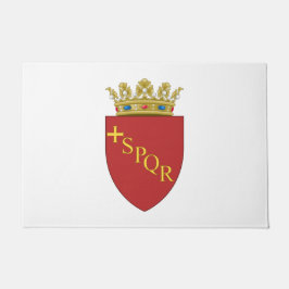 ローマの紋章(SPQR) (ローマ、イタリア) ドアマット