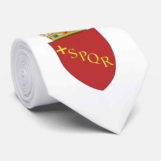 ローマの紋章(SPQR) (ローマ、イタリア) ネクタイ (ロール)