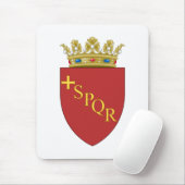 ローマの紋章(SPQR) （ローマ、イタリア） マウスパッド (マウス)