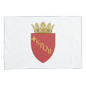 ローマの紋章(SPQR) （ローマ、イタリア） 枕カバー (正面右)