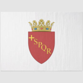 ローマの紋章(SPQR) （ローマ、イタリア） 薄葉紙