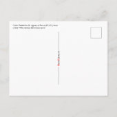 ローマの聖アグネスのカラーパレット(BC 01)ポストカ ポストカード (裏面)