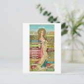 ローマの聖アグネスのカラーパレット(BC 01)ポストカ ポストカード (スタンド正面)