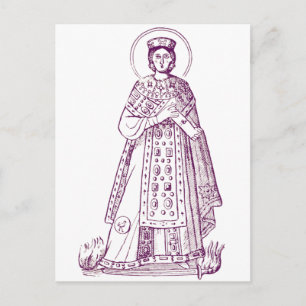 ローマの聖アグネス ギリシャのモザイク ポストカード
