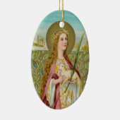 ローマの聖アグネス(紀元前01年) セラミックオーナメント (右)