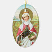 ローマの聖アグネス（紀元前01年） セラミックオーナメント (左)