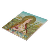 ローマの聖アグネス（紀元前01年） タイル (側面)