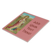 ローマの聖アグネス（紀元前01年） タイル (側面)