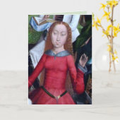 ローマの聖アグネス(詳細; M 070)カード カード (黄色い花)