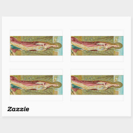 ローマの聖アグネス（BC 01） 長方形シール