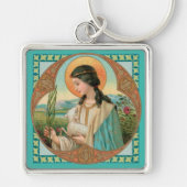 ローマの聖アグネス(BK 006) キーホルダー (正面)