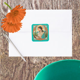 ローマの聖アグネス(BK 006) スクエアシール