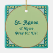 ローマの聖アグネス(BK 006) セラミックオーナメント (裏面)